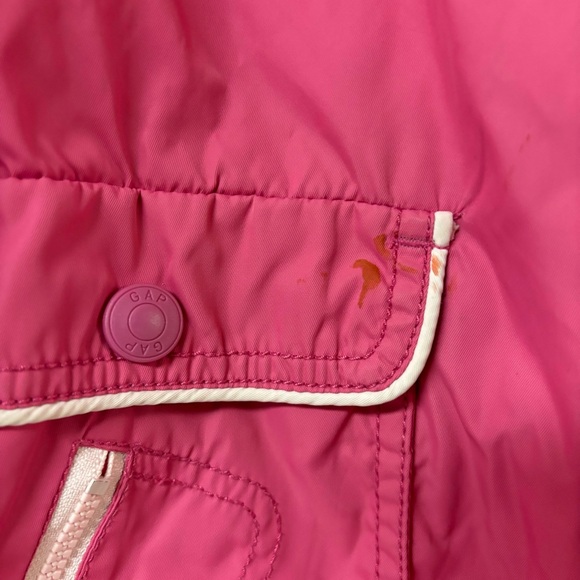 Kids GAP pink lined rain jacket girls size large - Picture 9 of 9